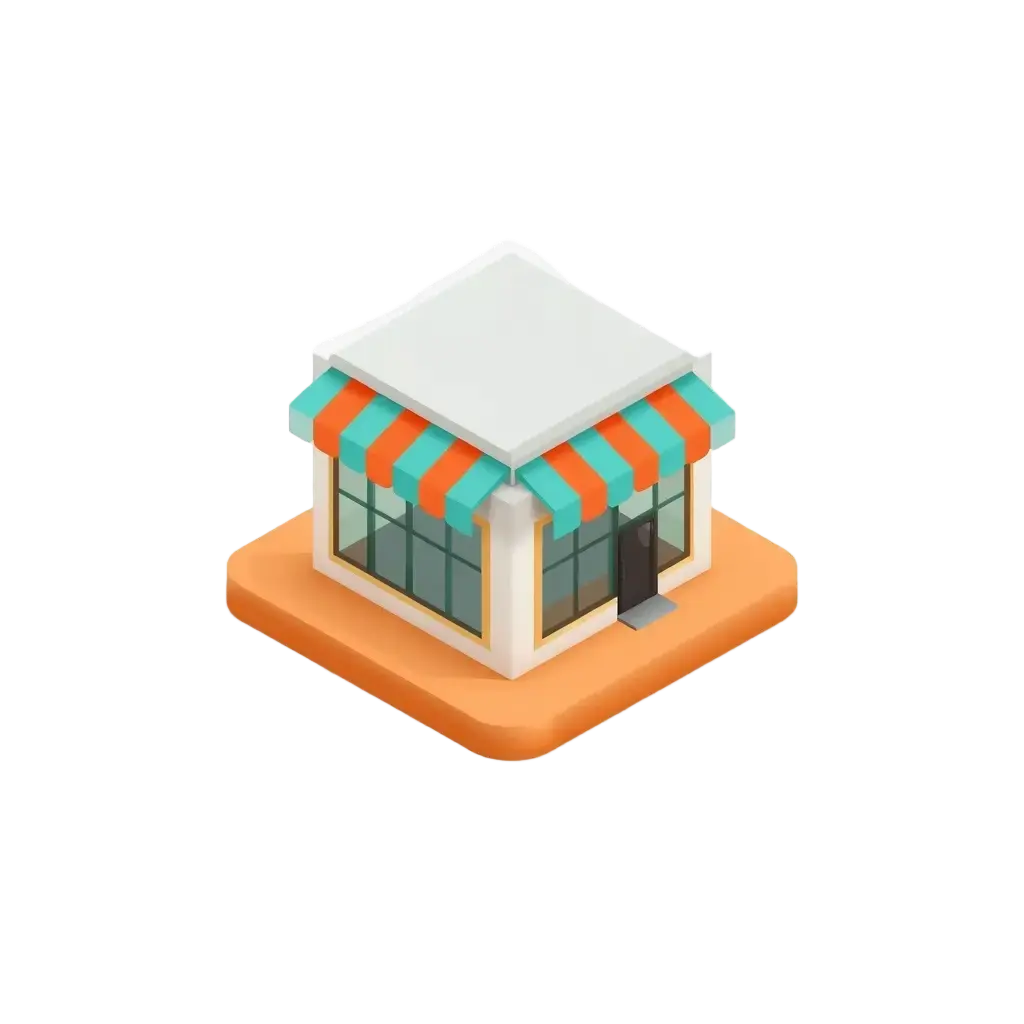 3D local shop icon